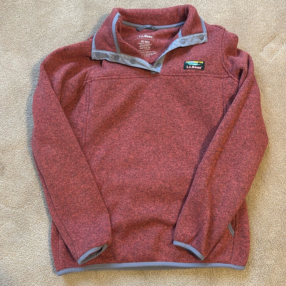 LLBean Quarter Button Up in Rust